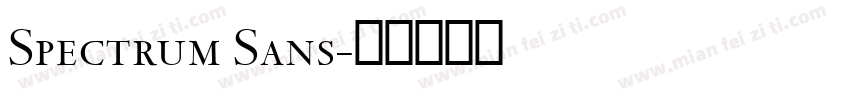 Spectrum Sans字体转换